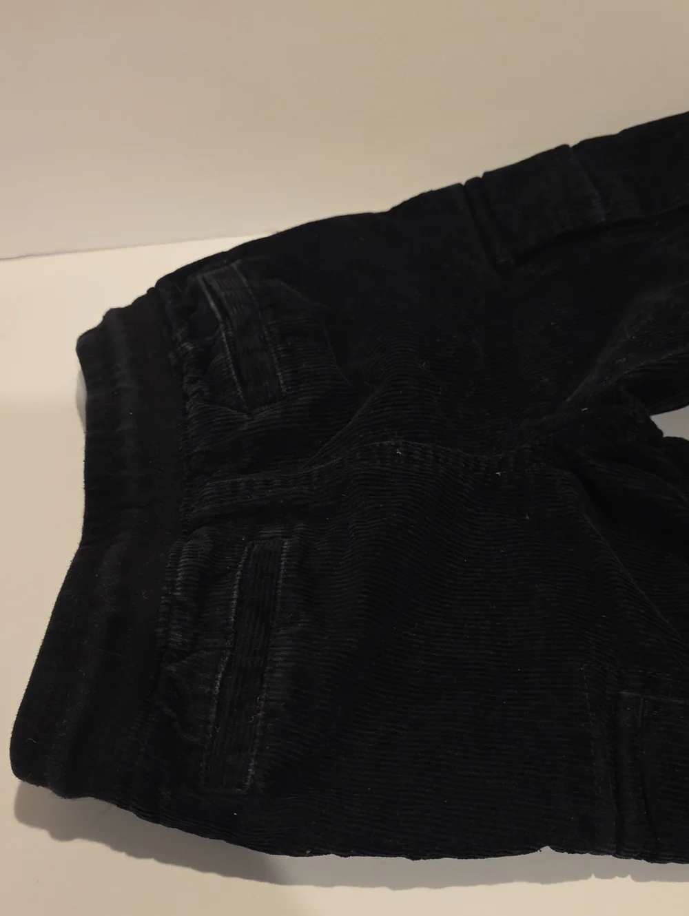GAP Black Kids Cargo Corduroy Pants - Utility Drawstring Waist Toddler Size 2
